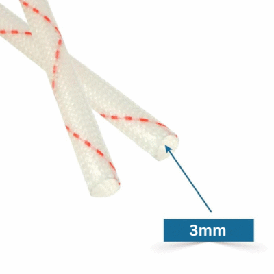 Fiberglass Insulation Wire Sleeve 3mm, 1 Meter - Image 2
