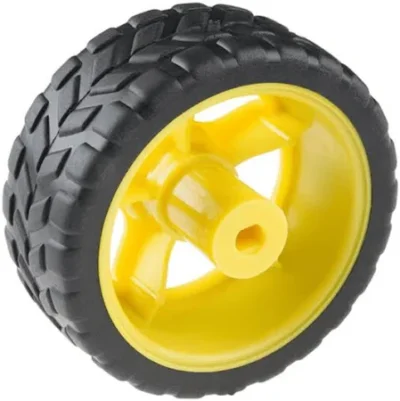 65mm Rubber Wheel – 65mm for BO Motor by Ekastore - Image 2