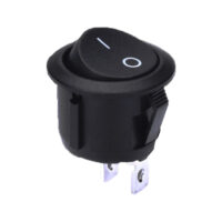 Rocker Switch – SPST 6A 250V Round by Ekastore