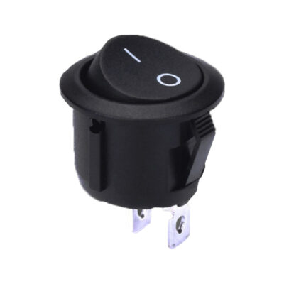 Rocker Switch – SPST 6A 250V Round by Ekastore
